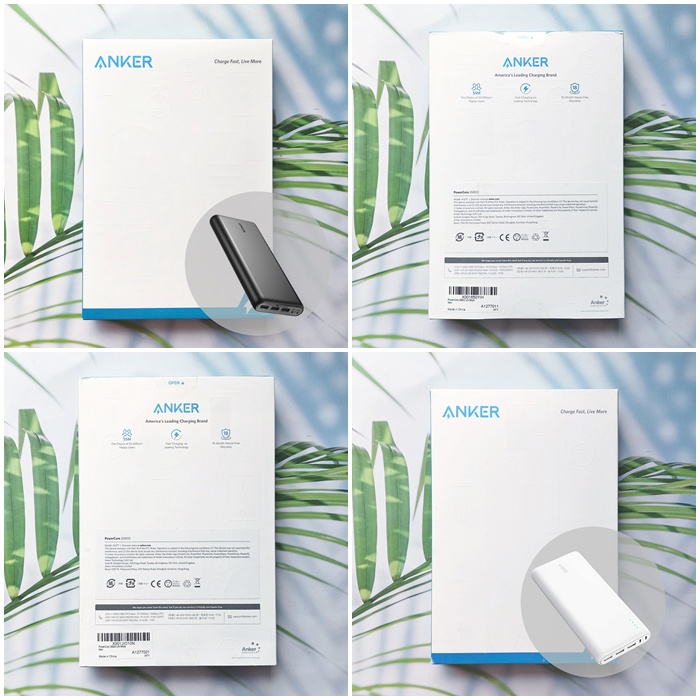 แองเคอร์ พาวเวอร์แบงค์ PowerCore 26800 Portable Charger (Anker®) Compact 26800mAh แบตสำรอง แถม Micro