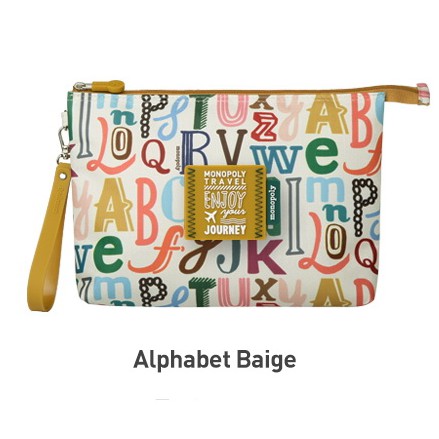 [ของแท้เกาหลี] พร้อมส่ง📌 ENJOY JOURNEY MESH POUCH (L) กระเป๋าอเนกประสงค์