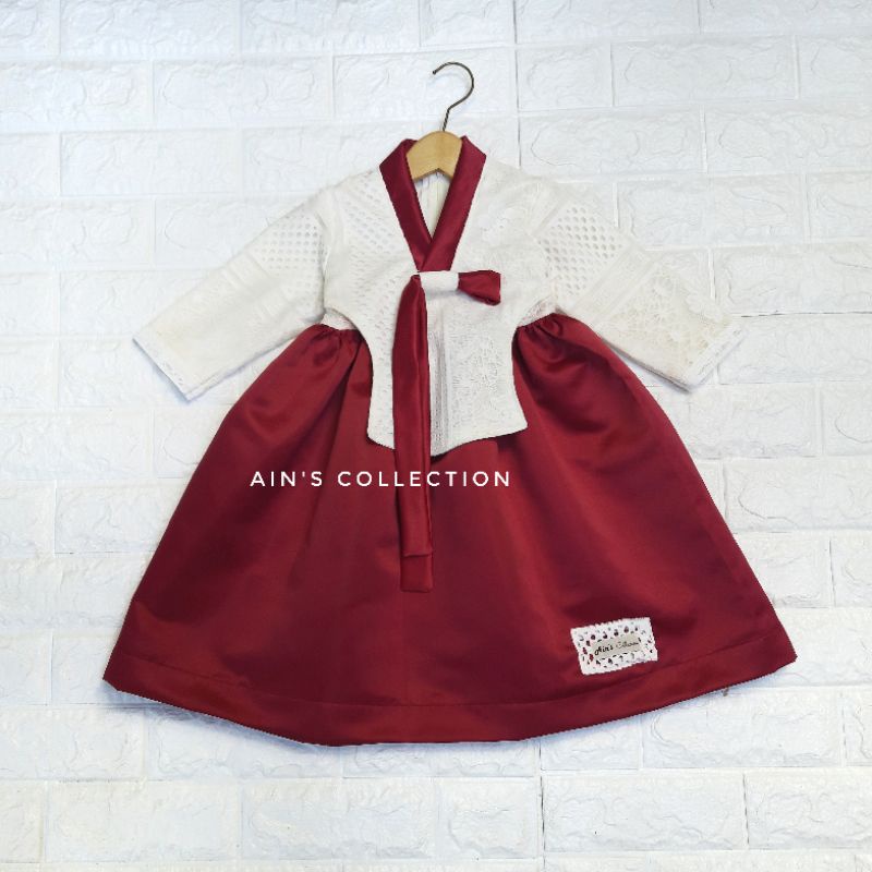 Yoona RED CHILDRENS HANBOK