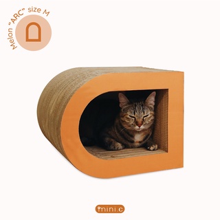 mini.c Melon ARC (M) cat scatcher - ที่ลับเล็บแมว ที่ฝนเล็บแมว ที่ข่วนเล็บแมว ของเล่นแมว บ้านแมว คอนโดแมว ทรงโค้ง