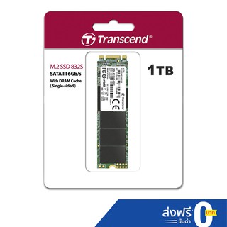 Transcend M.2 SSD 1TB Single-Sided(R max 560 MB/s W max 500 MB/s) รับประกัน 5 ปี - มีใบกำกับภาษ-TS1TMTS832S