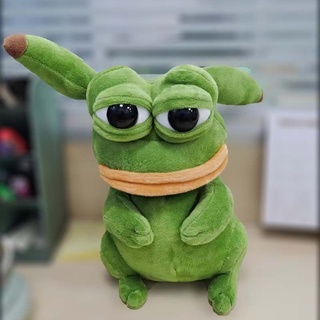New Pepe The Frog Sad Pokemon Pikachu Kawaii Room Decor Plush Dolls Stuffed Animal Toys Gifts