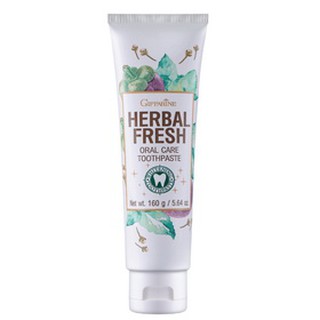 ยาสีฟันสูตรเข้มข้น ผสมเกลือและฟลูออไรด์ เฮอร์เบิล เฟรช ออรัล แคร์ ทูธเพสท์ Herbal Fresh Oral Care Toothpaste Giffarine