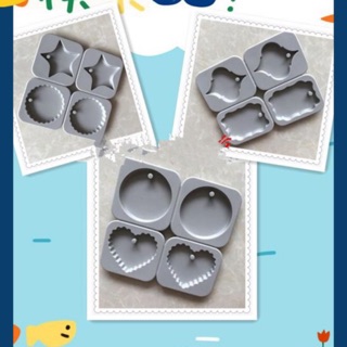 พิมพ์สบู่ มีรูร้อยเชือก มีให้เลือก 4 แบบ Silicone Soap Aromatherapy hanging