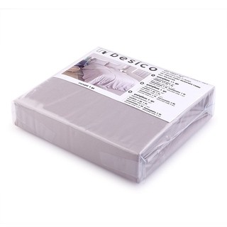 🔥สินค้าขายดี!! B&amp;K ชุดผ้าปูที่นอน 3.5 ฟุต 3 ชิ้น สีเทา BESICO Bed Sheet Set 3.5 FT 3 PCS Grey Color