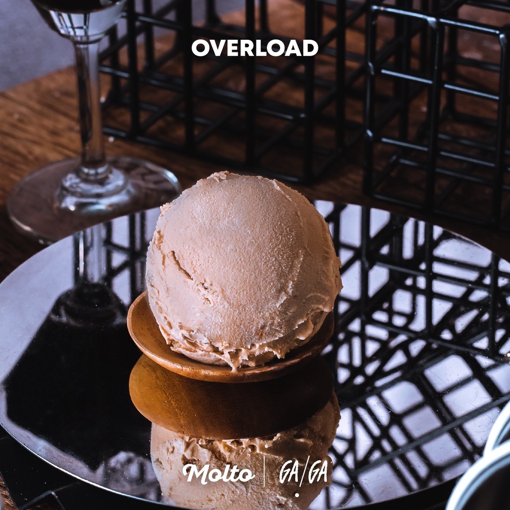 GAGA Overload (ไอศกรีม ชานม Overload จาก GaGa 1 ถ้วย 16 oz.) - Molto Premium Gelato