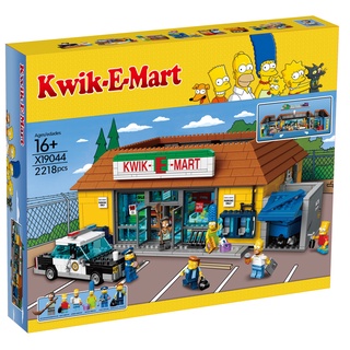 Chamaa ตัวต่อเลโก้ ร้านสะดวกซื้อ Kwik E-mart สีสันสดใสของชาวซิมป์สัน X19044 Kwik E-mart จำนวน 2218 ชิ้น