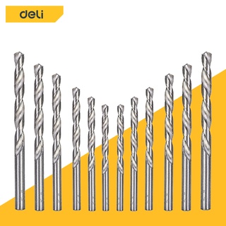 Deli ดอกสว่าน ดอกเจาะ เจาะไม้ เจาะเหล็ก เจาะปูน ขนาด 4-14mm 1/5/10pcs drill