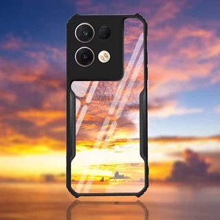 Reno 8ตรงรุ่น(พร้อมส่งในไทย)เคสกันกระแทกขอบสีหลังใสOPPO Reno9/Reno9 Pro/Reno8Z 5G/Reno8 5G/Reno8Pro 5G