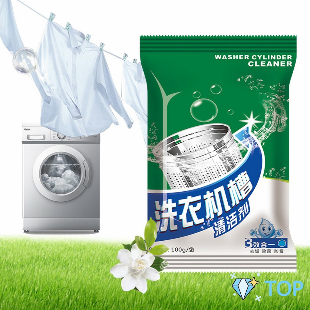 ผงทำความสะอาดเครื่องซักผ้า ผงล้าง น้ำยาเครื่องซักผ้า Washing Machine Cleaner Powder