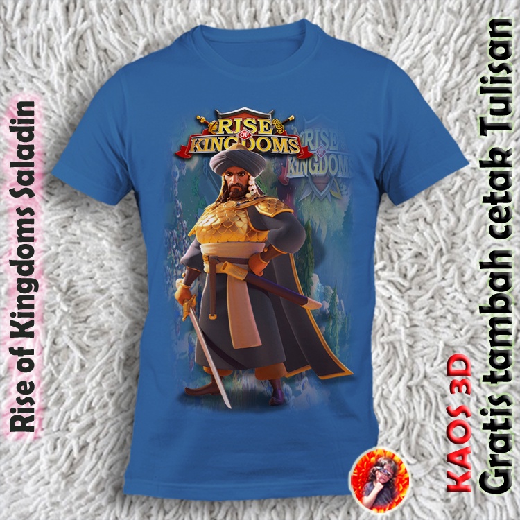 Rise of Kingdoms Salin 3D เสื้อยืดเกมทุกขนาด