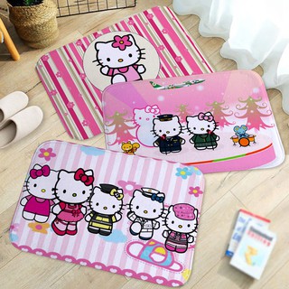 Cartoon Cute HelloKitty Pattern Bathroom Kitchen Bathroom Anti-slip Floor Mat