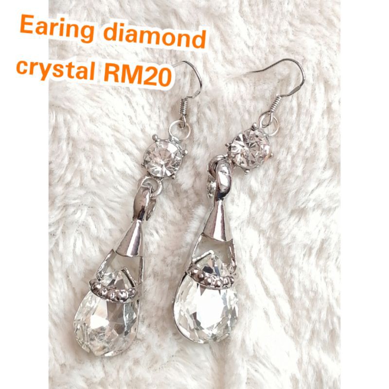 EARING DIAMOND CRYSTAL สําหรับผู้หญิง