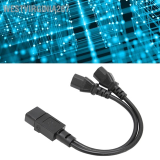 IEC320 C14 to 2 X C13 Female Y Splitter Power Cords 1 in Out 2500W 10A 250V Extension Cable for LCD Monitors