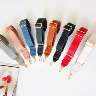 สายกระเป๋า สาย PU สีพื้น หนังนิ่ม 🌈 PU classic strap 🌈 สายหนัง PU ปรับระดับได้