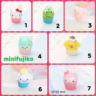 โมเดล คิตตี้ มายเมโลดี้ เคโระ ลิตเติ้ลทวิน ชินเนม่อน ปอมปุริน Kitty Mymelody Kero Cinnamon Pompurin Sanrio Cupcake