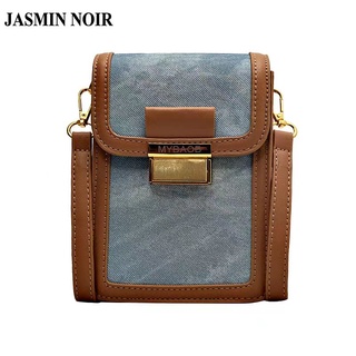 Jasmin NOIR กระเป๋าสะพายข้าง ผ้ายีน สไตล์เรโทร สําหรับผู้หญิง