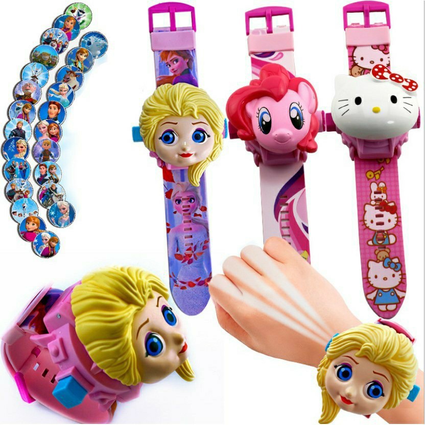 (พร้อมส่งทุกลาย) นาฬิกาเด็ก ฉายแสงได้ สลับรูปภาพได้ถึง24ภาพ นาฬิกาเบ็นเท็น ฮีโร่ เจ้าหญิง นาฬิกาเด็กผู้ชาย มีไฟฉาย RC122 - รูปที่ 2