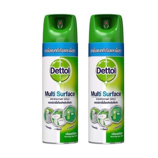 สเปรย์ฆ่าเชื้อโรค Dettol Spray 450 ml. จำนวน 1 ขวด กลิ่น มอร์นิ่งดิว Morning Dew Scent 450 ml./กลิ่นคริสปี้บรีซ