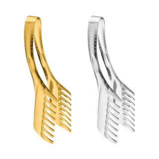 Oukeai ที่คีบอาหาร สเตนเลส แบบหนา ที่คีบขนมปัง บุฟเฟ่ต์ เครื…