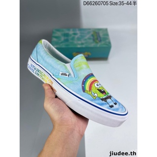 Vans X SpongeBob SquarePants ร่วมก้าวเดียวแฟชั่นรองเท้าผ้าใบลำลอง