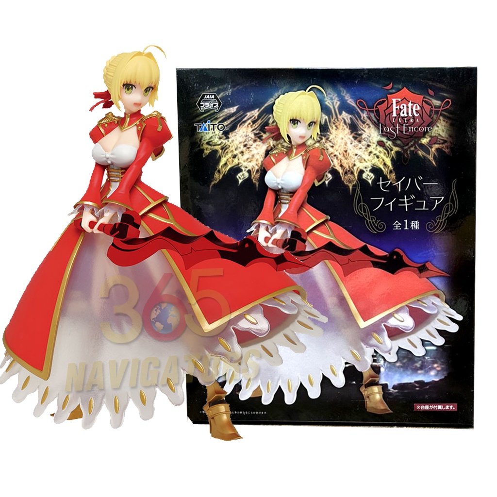 โมเดลฟิกเกอร์สาว (ของแท้) Fate EXTRA Last Encore Saber Figure Taito