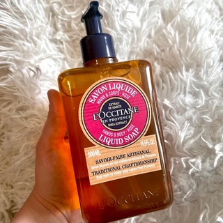 Loccitane Shea Rose Liquid Soap 500ml. ล็อกซิทาน สบู่เหลว เชีย โรส 500 มล. (อาบน้ำ, เชีย, กุหลาบ, ผิวชุ่มชื้น)