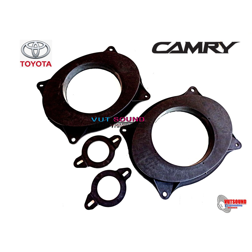 ่ฐานรองลำโพง 6x9"แปลงใส่ดอก 6.5" TOYOTA CAMRY 2012-2018 คู่หน้า