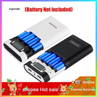big - portable 4x18650 เคสแบตเตอรี่ dual usb 5v/2 . 5 a diy พาวเวอร์แบงค์