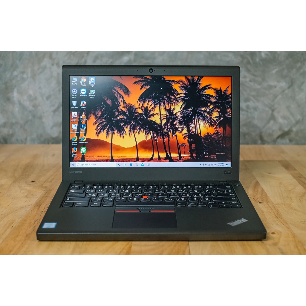 (ผ่อน 0%) โน๊ตบุ๊คมือสอง โน๊ตบุ๊คทำงาน ตัวเล็ก LENOVO THINKPAD X270 i5-Gen6 แรม 8 Gb HDD 500 gb จอ 1