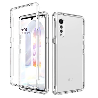 Two-in-one เคสโทรศัพท์มือถือแบบนิ่ม ใส กันกระแทก สําหรับ LG VELVET 5G G9