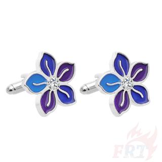 ❉ Flower คัฟลิงค์ ❉2Pcs/Pair Fashion Shirt Cufflinks Cuff Button