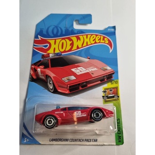 รถเหล็ก Hotwheels LAMBORGHINI COUNTACH PACECAR (ib32)