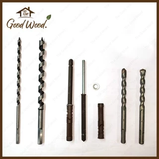 แกนเหล็กรับชั้น แบบซ่อนขา พร้อมพุกในตัว The good woodชั้นวางหนังสือ ติดผนัง อเนกประสงค์ หิ้งพระ