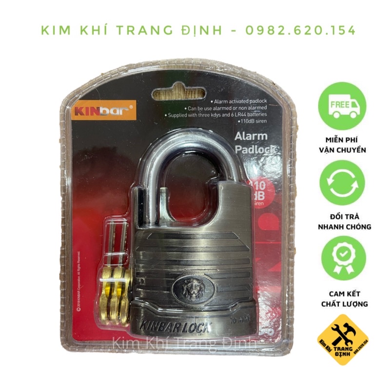 Kinbar ของแท ้ 70 มม . Anti-Cut Alarm Lock ขนาดใหญ ่ กว ่ า