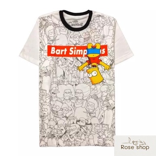 เสื้อยืดซิมซัน Simpson ลิขสิทธิ์แท้ รุ่น SSL035 สีขาว