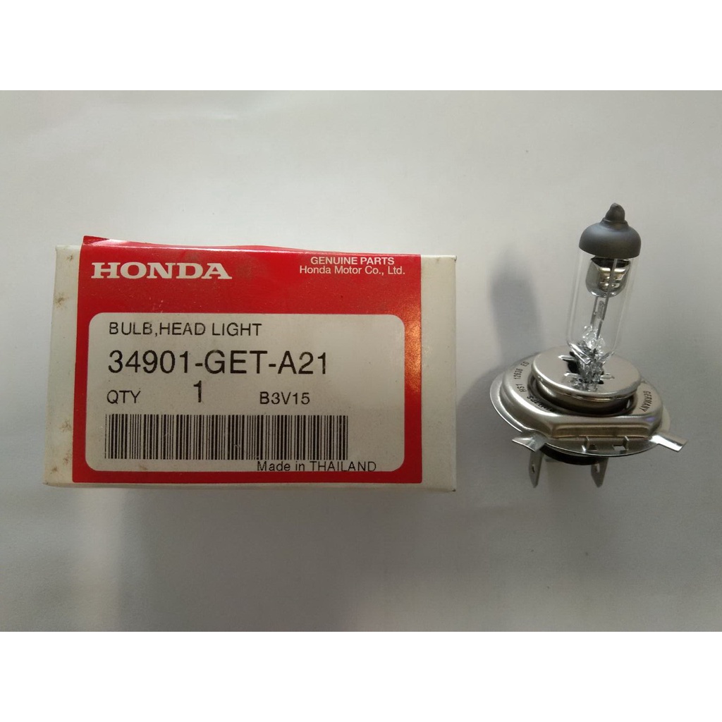 หลอดไฟหน้า (12V 35/35W) Scoopy-i , MSX Honda แท้ศูนย์ / 34901-GET-A21
