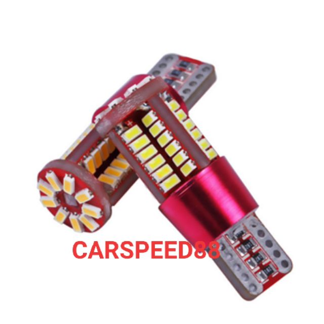 ไฟ LED รถยนต์ T10 CANBAS 3014 57SMD หลอดไฟ LED