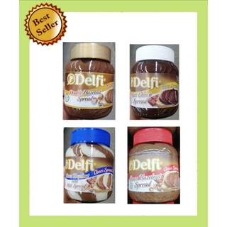 Delfi​ Double​ Hazelnut/Rich​ Choco​ เดลฟี่​ ดับเบิ้ลเฮเซลนัท​ ริชช็อก​โ​ก​ สเปรด​ ขนาด​ 350​ กรัม