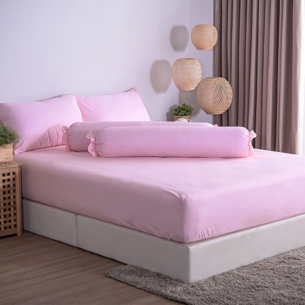 LUCKY mattress ชุดผ้าปูที่นอน สีพื้น Micro Touch Pastel Style Collection