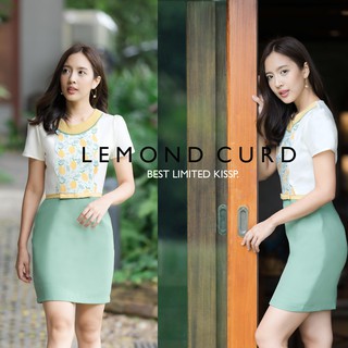 SHP207 LEMON CURD dress (NEW LOTIII PRINT LEMON FABRIC)