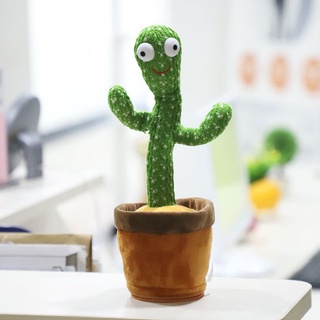 ของเล่นตุ๊กตากระบองเพชรเต้นรําไฟฟ้า เพื่อการเรียนรู้ สําหรับเด็ก Tiktok Dancing Cactus