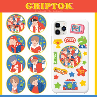 Griptok NCT 90s love Collection 💚 กริปต๊อกที่ติดหลังมือถือ ตั้งได้