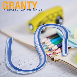 Granty Curve Ruler Flexible Vinyl Drafting Drawing Bendy Measure Tool Plastic ss