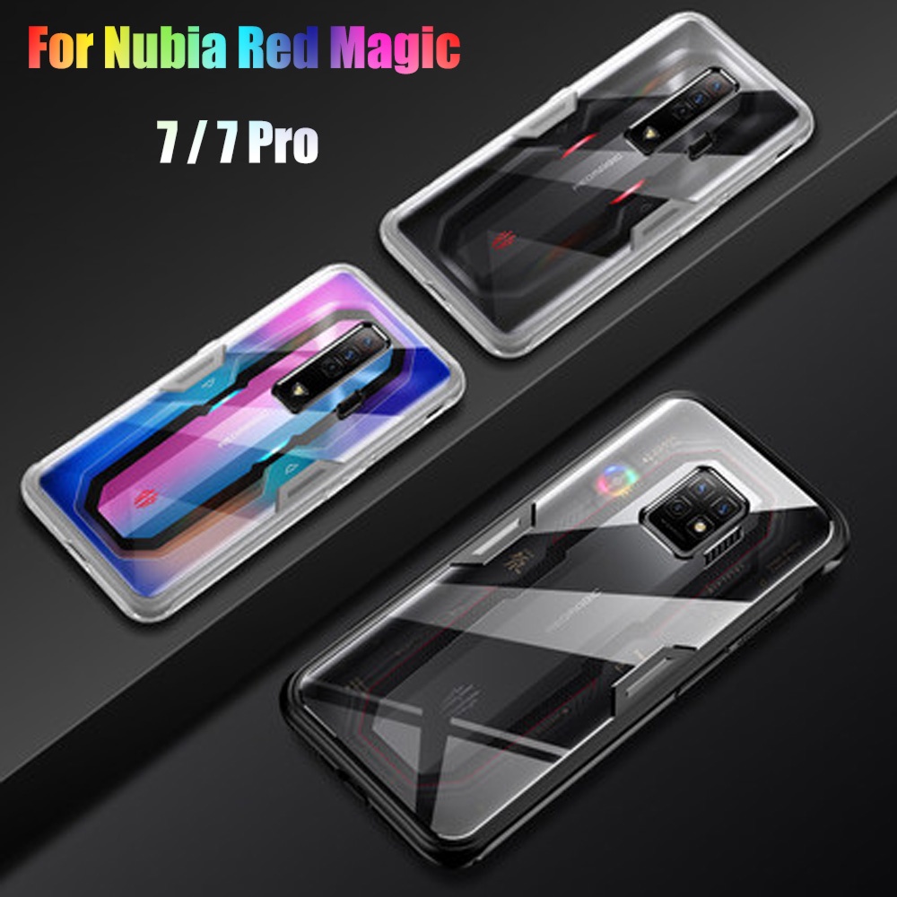 สําหรับ ZTE Nubia Red Magic 7 Pro NX709J กรณีโปร่งใส Proective ฝาครอบด้านหลังสําหรับ ZTE Nubia Red M