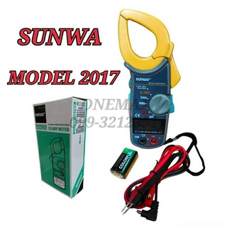 คลิปแอมป์ SUNWA 2017 Clamp Multimeter Digital มัลติมิเตอร์ดิจิตอล มิเตอร์วัดไฟ แคล้มมิเตอร์ คลิปแอมป์  ซันว่า 2017