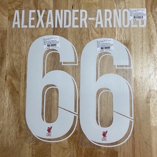 [ของแท้] Alexander-Arnold​66 ชื่อและเบอร์บอลถ้วย Font Liverpool สีขาว ฤดูกาล 2018/19-2021/22