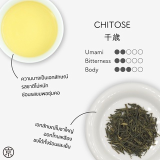 KYOBASHI - SENCHA ชาเขียว เซนฉะ จิโตะเสะ 煎茶 千歳