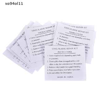 Xo94ol แผ่นกาว PVC สําหรับซ่อมแซมเตียงนอนเป่าลม ว่ายน้ํา 10 ชิ้น