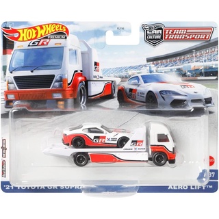 Hot Wheels CAR Culture Team Transport 21 Toyota GR Supra and Aero Lift